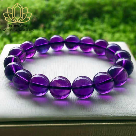 Natürliches Amethyst Armband in Violett - Handgefertigter Schmuck