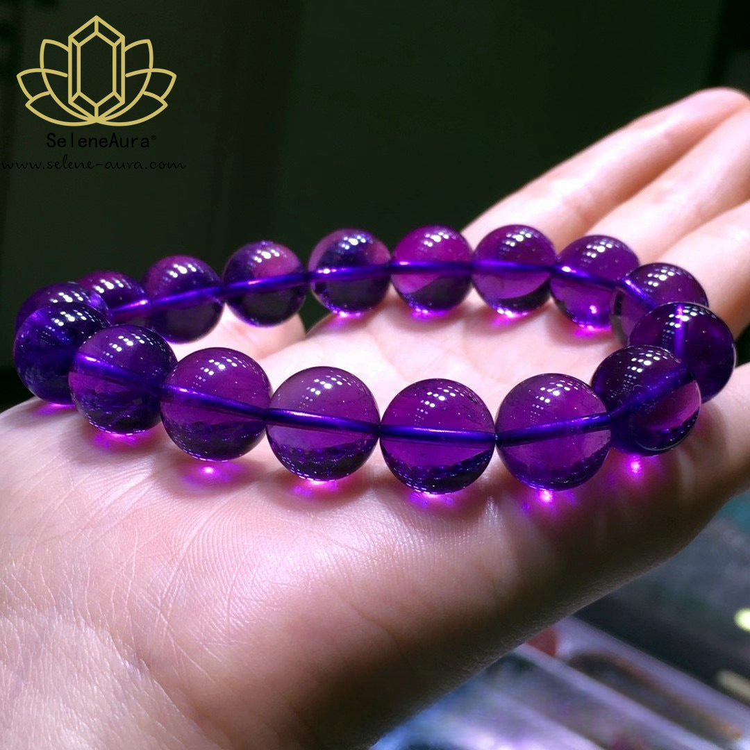 Natürliches Amethyst Armband in Violett - Handgefertigter Schmuck