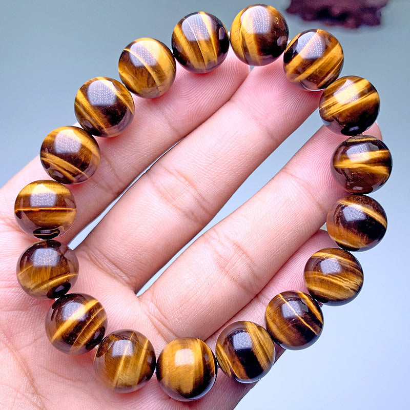 Tigerauge Armband Natürlich|Reichtum Schutz Selbstvertrauen