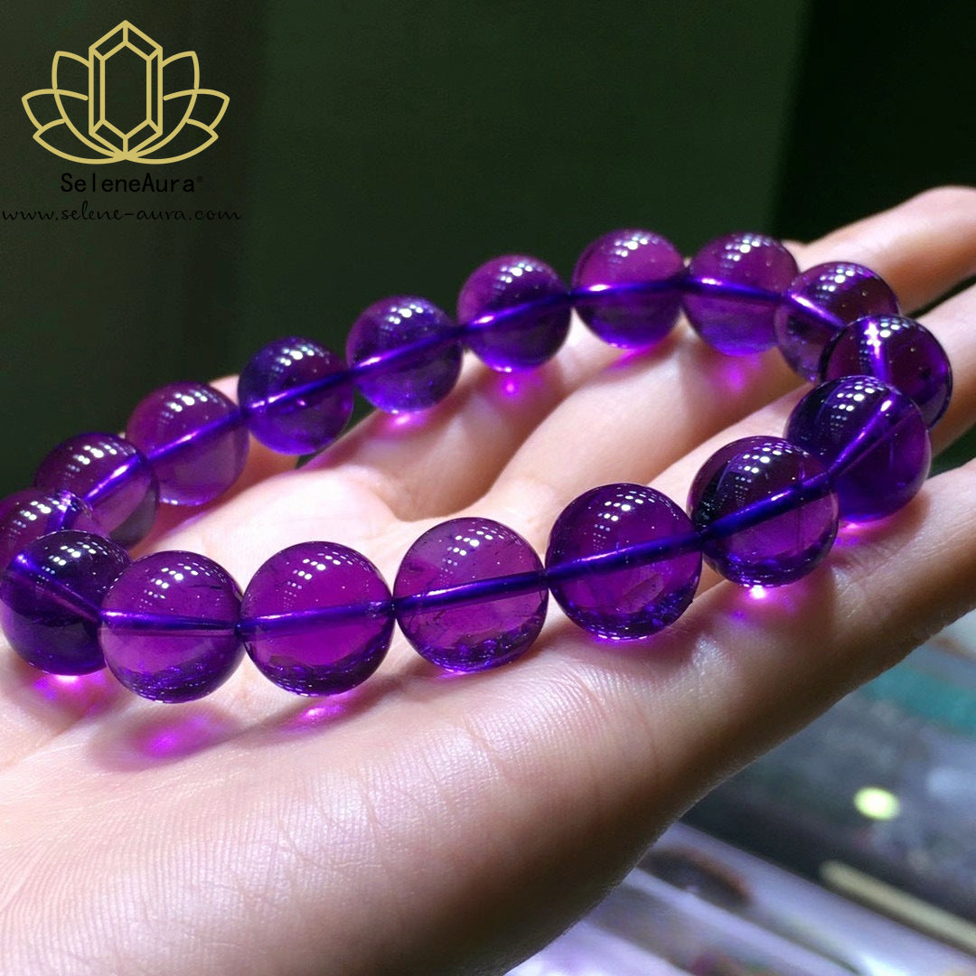 Natürliches Amethyst Armband in Violett - Handgefertigter Schmuck