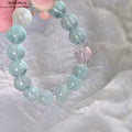 SeleneAura Naturfluorit Armband | Handmade 6-Stern Anhänger + Eisklar Perlen | Energie & Eleganz