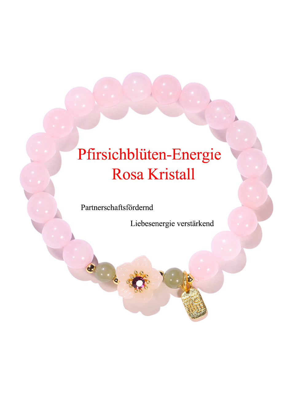 Natürliches Rosenquarz Armband | Liebesenergie-Aktivierung | Romantikdesign