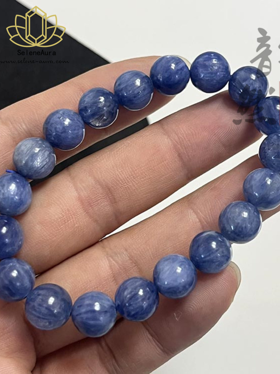 Natürlicher Kyanit Armband｜Rohstein Energie｜Kommunikationsstein｜Handgefertigt