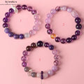 Natürlicher Amethyst Armband für Frauen - Energie Perle, Lila