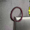 Natürlicher Granat (Roter Granat) Einfach Armband | Energie & Vitalität | Handgefertigt für SeleneAura