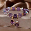 Natürliches Amethyst Armband mit Feuerenergie - Individuelles Design für Damen