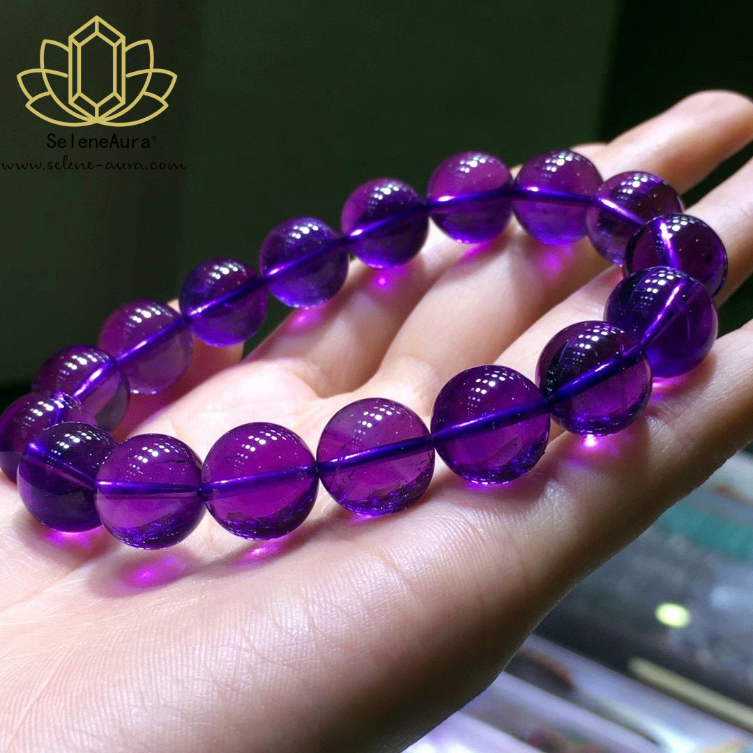 Natürliches Amethyst Armband in Violett - Handgefertigter Schmuck