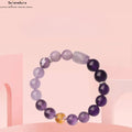 Natürlicher Amethyst Armband für Frauen - Energie Perle, Lila