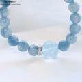 Brasilianischer Kyanit Armband | Madagassischer Aquamarin Armband |  Heilsteinschmuck