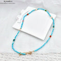 Natürlicher Türkis & Karneol Perlen Schmuck Set: Armband + Halskette für Frauen
