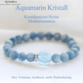 Brasilianischer Kyanit Armband | Madagassischer Aquamarin Armband |  Heilsteinschmuck