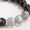 SeleneAura Armband "Nachtanker" - Natürlicher Schwarzer Obsidian