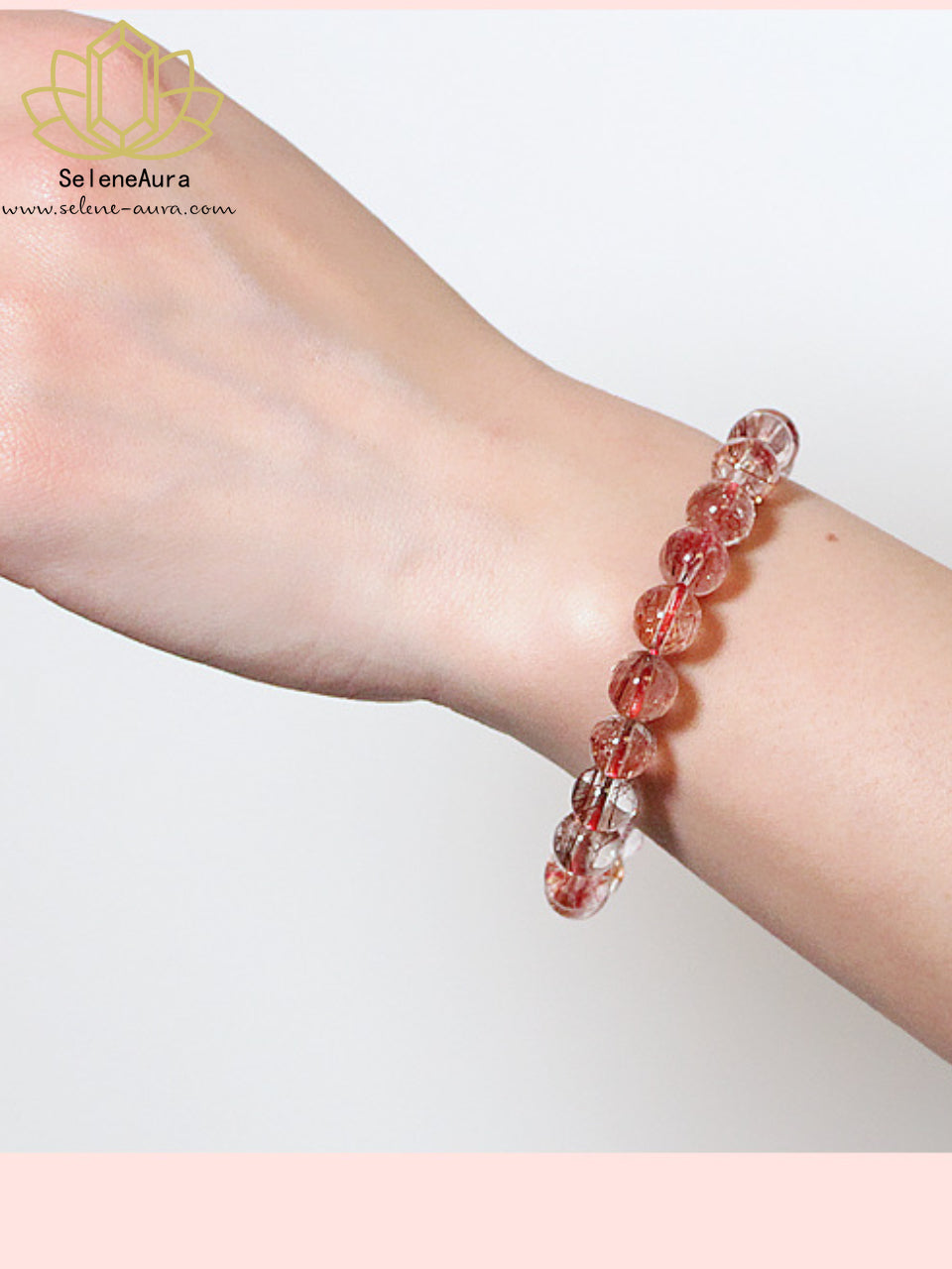 Natürliches Rutilquarz Armband Reichtum & Energie Tierkreis-Schutzstein