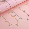 Silberne Tränken Tropfen Halskette mit Zirkonia | Elegantes Collier | SeleneAura