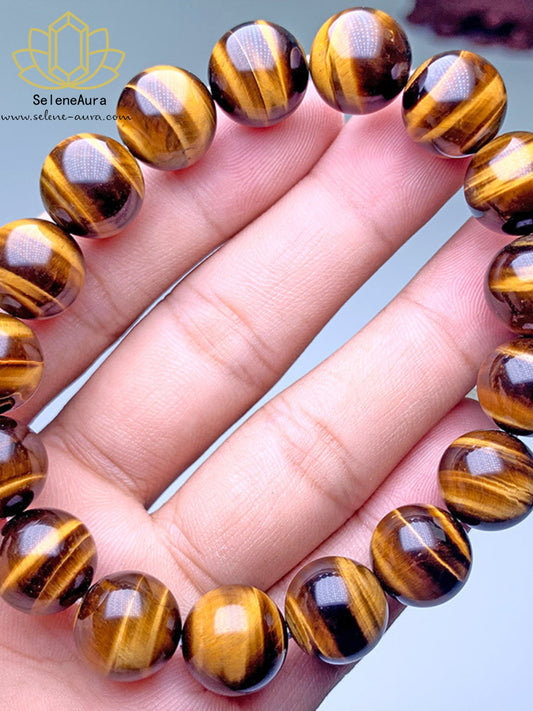 Tigerauge Armband Natürlich｜Reichtum Schutz Selbstvertrauen