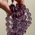 Natürliches Amethyst-Armband "Neun-Purpur-Feuer-Energie" | 12mm Handgefertigt | Exklusives Design
