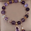 Natürliches Amethyst Armband mit Feuerenergie - Individuelles Design für Damen