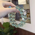 Natürliches Grünes Fluorit-Kristallarmband | Grünes Fluorit-Perlenarmband | SeleneAura  Schmuck
