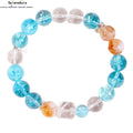 Drachenprinz Ao Bing Armband | Blauer Kristall & Gelber Turmquarz | Tierkreis-Energie für Schutz