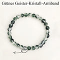 Natürlicher Grüner Phantomquarz Armband｜Holz-Element Reichtumsbringer｜Karriere-Energie Heilsteine