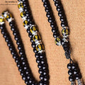 Schutz & Manifestation: 108er Obsidian Armband mit Tigerauge Mantra-Perlen