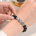 SeleneAura Armband "Nachtanker" - Natürlicher Schwarzer Obsidian