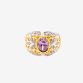 Luxurious Diamond Halo Ring