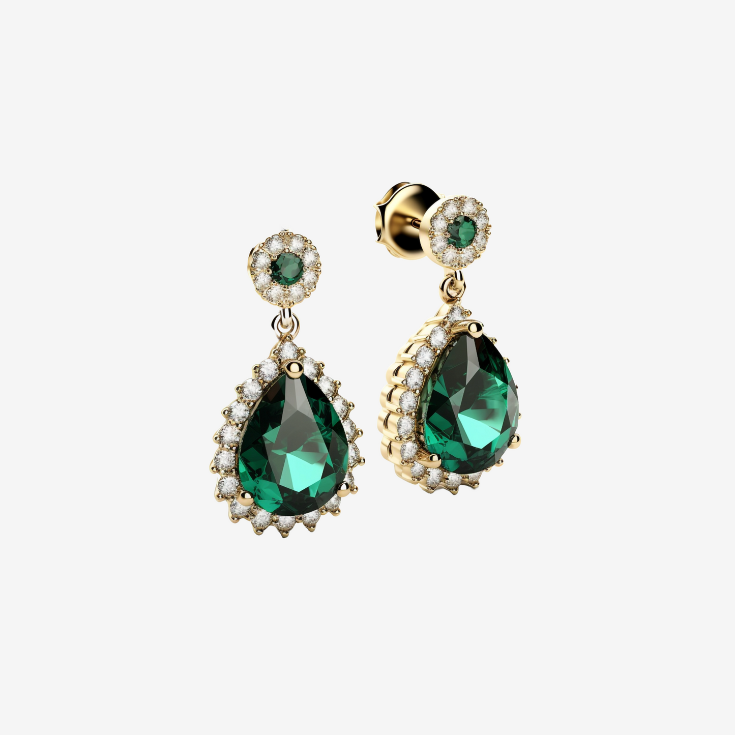 Modern Geometric Gold Hoop Earrings