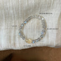 Natürlicher Graumond & Citrin Pixiu Armband Doppelte Reichtumsenergie