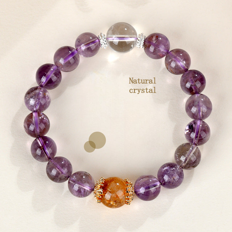 Natürlicher Auralit & Kristall Energie-Armband