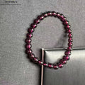 Natürlicher Granat (Roter Granat) Einfach Armband | Energie & Vitalität | Handgefertigt für SeleneAura