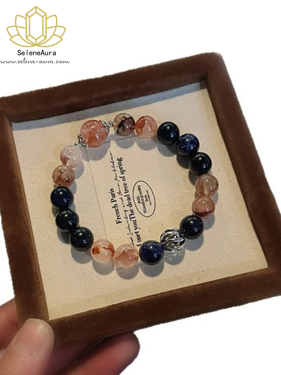 Roter Aventurin & Chrysokoll Armband  10+12mm Edelstein Energie | Handgefertigt