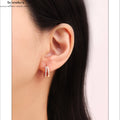 Sterling Silber Zirkonia Ohrringe – Minimalistisch & Elegant