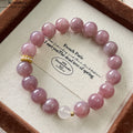 Amethyst Rosa Kristall Armband Naturkristall-Armband  | Minimalistischer Heilstein Armbänder [SeleneAura]