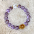 Amethyst & Citrin Armband｜Feuerenergie Chakra Schmuck｜Heilsteine für Reichtum & Schutz