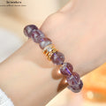Natürliche Amethyst rot Gummi Blume Armband romantisch lila Original Mode Damen Pop String Schmuck angepasst