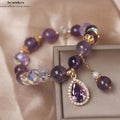 Natürliches Amethyst Armband mit Feuerenergie - Individuelles Design für Damen