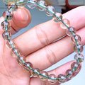 Durchsichtiger Grüner Rutilquarz - Naturheilstein Schmuck