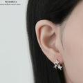 Sterne Ohrringe "Silberner Stern" | 925 Silber | Minimalistisch & Elegant
