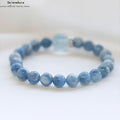 Brasilianischer Kyanit Armband | Madagassischer Aquamarin Armband |  Heilsteinschmuck