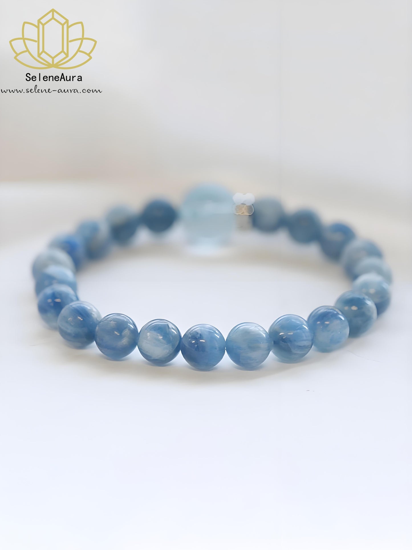 Brasilianischer Kyanit Armband | Madagassischer Aquamarin Armband |  Heilsteinschmuck