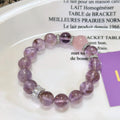 Amethyst & Rosenquarz Doppelstein Armband | Liebesenergie & innere Harmonie | Handgefertigt