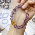Amethyst & Citrin Armband｜Feuerenergie Chakra Schmuck｜Heilsteine für Reichtum & Schutz