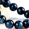Natürliches Blau-Tigerauge Armband | Handgefertigt