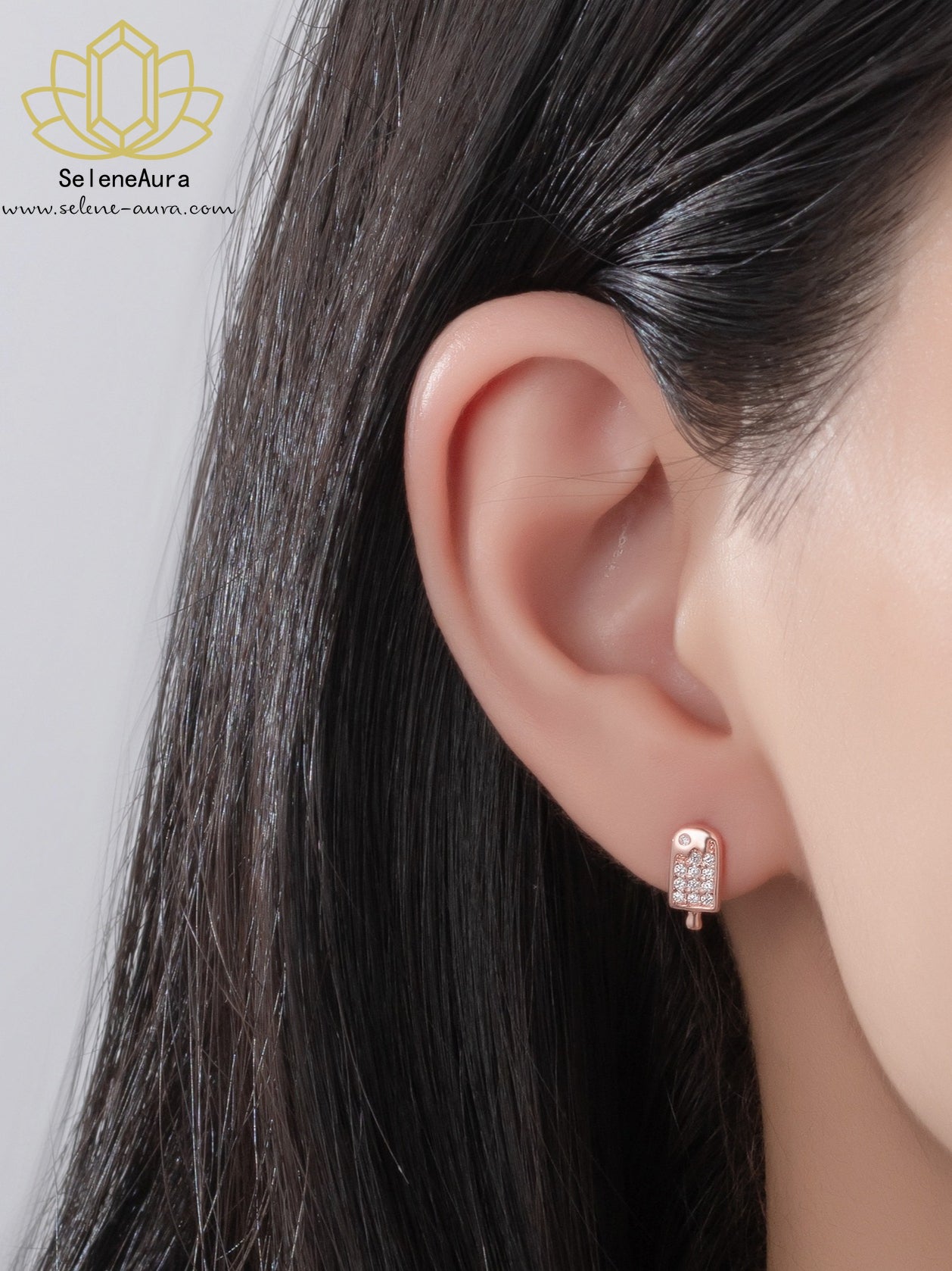 Süße Eiscreme Ohrringe aus 925 Silber – Lustiger Sommer Schmuck | SeleneAura
