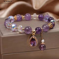 Natürliches Amethyst Armband mit Feuerenergie - Individuelles Design für Damen