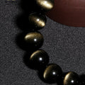 Goldener Katzenaugen-Obsidian Armband - Schutz & Wohlstandsenergie