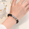 SeleneAura Armband "Nachtanker" - Natürlicher Schwarzer Obsidian