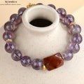 Natürliche Amethyst rot Gummi Blume Armband romantisch lila Original Mode Damen Pop String Schmuck angepasst