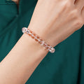 Natürliches Weißquarz Fassperlen Armband | Hanfseil verstellbar Unisex | Energie Reinigung & Spiritualität